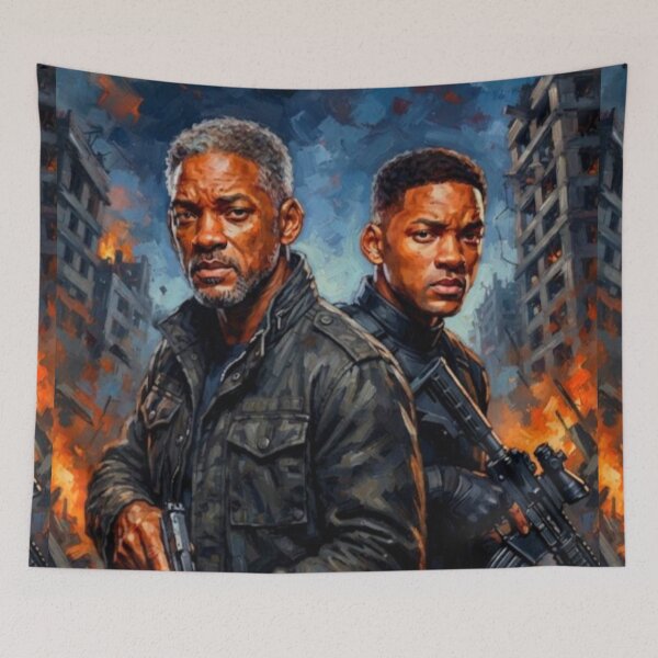 Item preview, Gemini Man Sci-Fi Action Fine Art Tribute designed and sold by Art's Diner.