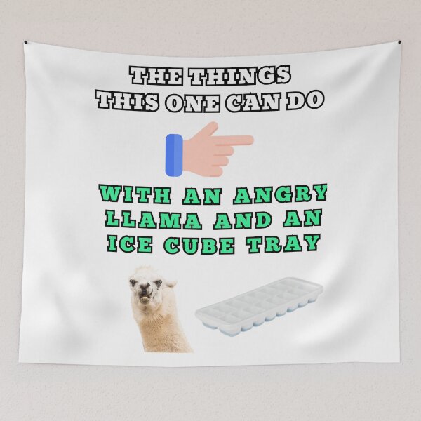 Item preview, The things this one can do with an angry llama and an ice cube tray designed and sold by Goode-sense2025.