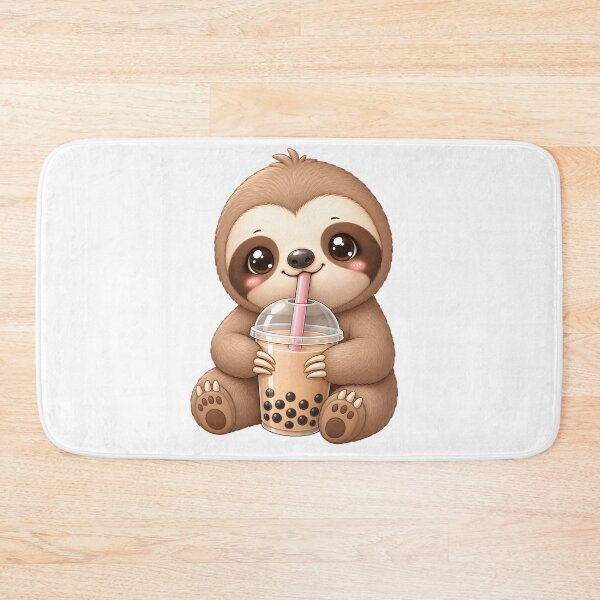 Item preview, Cute Sloth Tea – Kawaii Cartoon Illustration designed and sold by Halbeskilo.