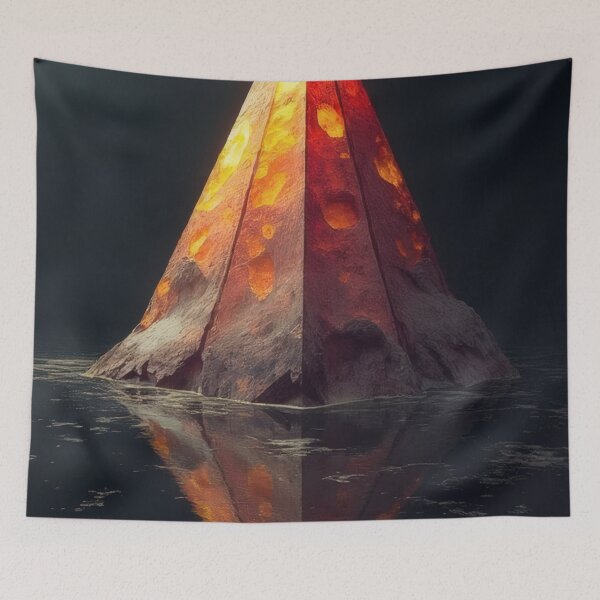 Item preview, Luminous pyramid on dark water designed and sold by Mianku | Für das Leben.