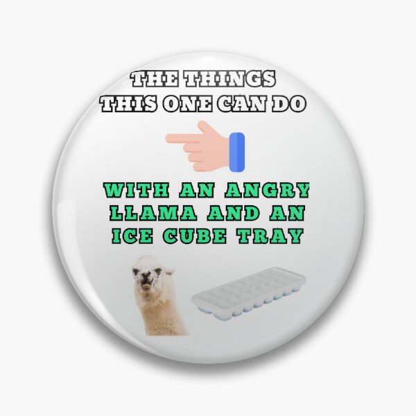 Item preview, The things this one can do with an angry llama and an ice cube tray designed and sold by Goode-sense2025.