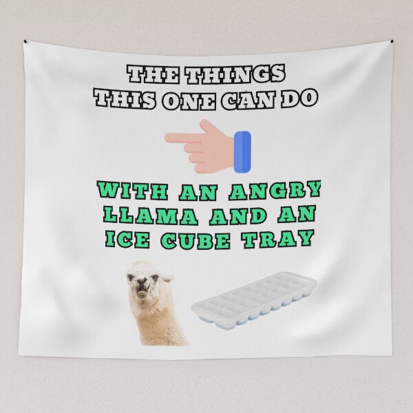 Item preview, The things this one can do with an angry llama and an ice cube tray designed and sold by Goode-sense2025.