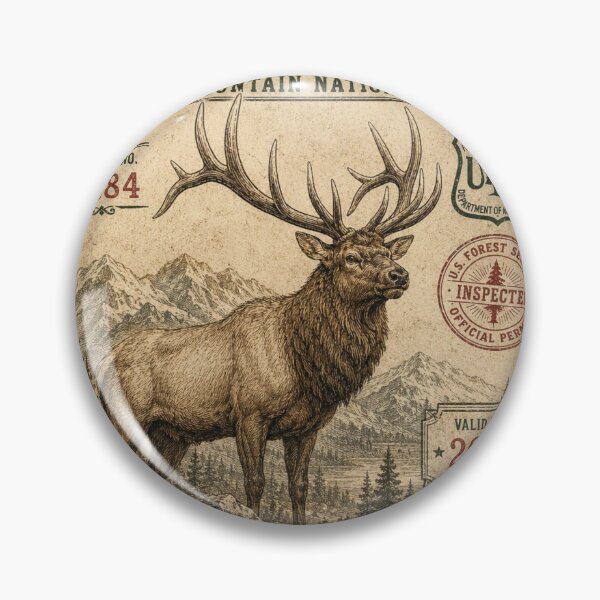 Artikelvorschau, Zugangsgenehmigung für den Rocky Mountain Elk National Forest entworfen und verkauft von KrungiT Design .