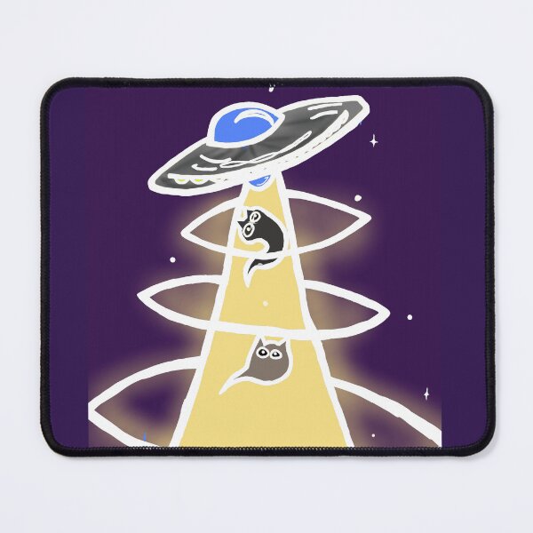 Item preview, Abducted Cats and UFO designed and sold by BeMore2222.