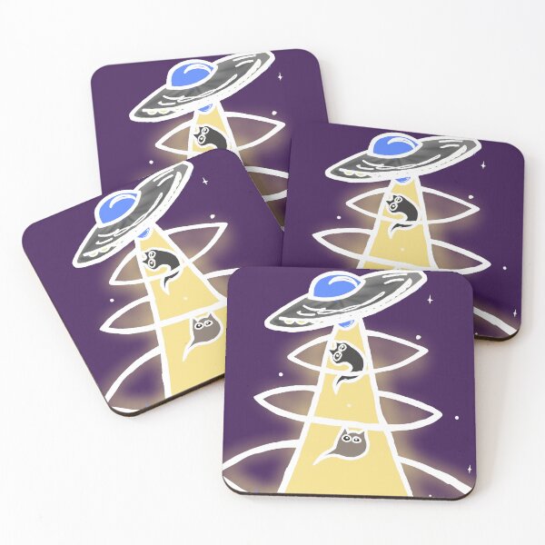 Item preview, Abducted Cats and UFO designed and sold by BeMore2222.