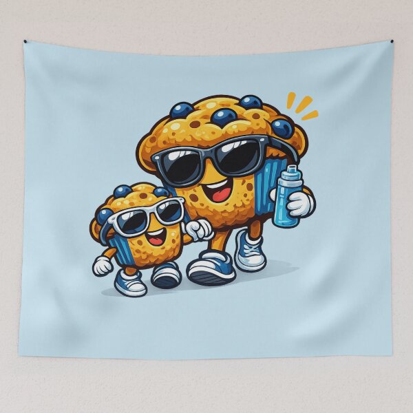 Item preview, Blueberry Muffin Mom and Kid designed and sold by BROHLine Studio.