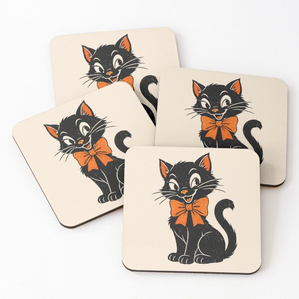 Item preview, Vintage Retro Halloween Black Cat designed and sold by Inspired Life Creative.
