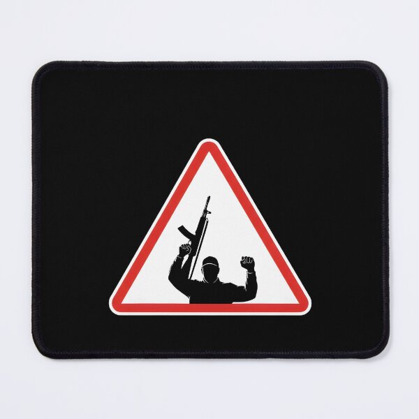 Item preview, Armed Figure Warning Sign designed and sold by charleevanero.