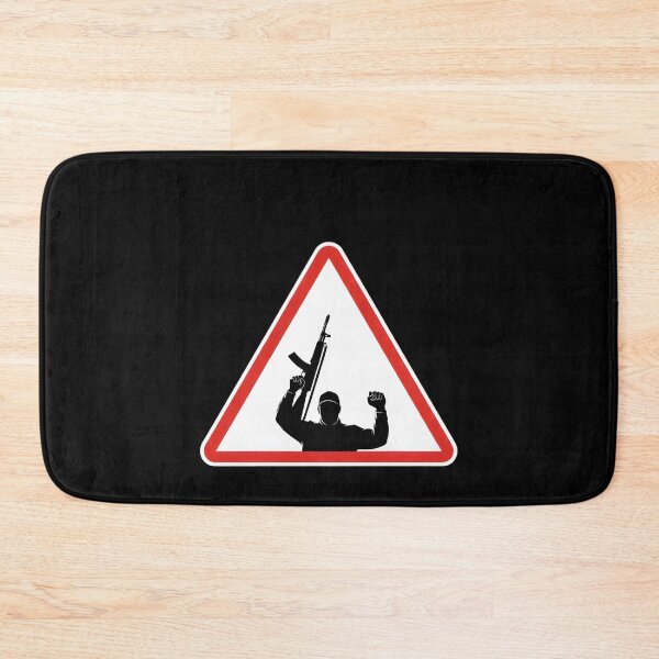Item preview, Armed Figure Warning Sign designed and sold by charleevanero.
