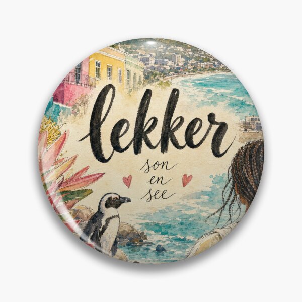 Item preview, Lekker Cape Town - South Africa Hand Painted Watercolor Art designed and sold by VisualArtsOasis.