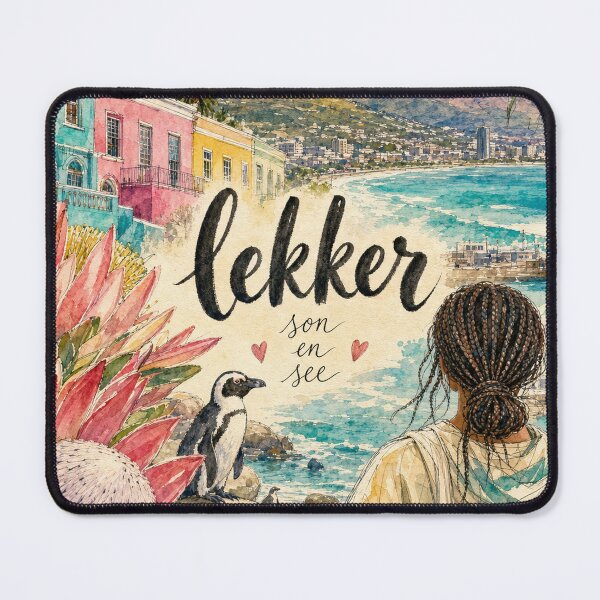 Item preview, Lekker Cape Town - South Africa Hand Painted Watercolor Art designed and sold by VisualArtsOasis.