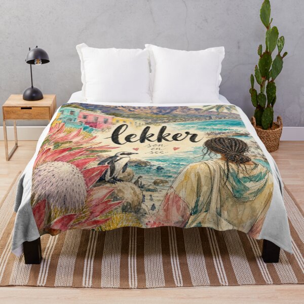 Item preview, Lekker Cape Town - South Africa Hand Painted Watercolor Art designed and sold by VisualArtsOasis.