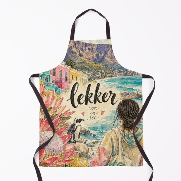 Item preview, Lekker Cape Town - South Africa Hand Painted Watercolor Art designed and sold by VisualArtsOasis.