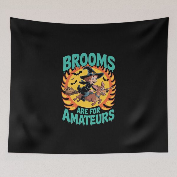 Item preview, BROOMS ARE FOR AMATEURS designed and sold by jkrphoto.