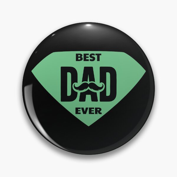 Item preview, Best Dad Ever – Mustache & Shield Logo designed and sold by AtonuHaque.