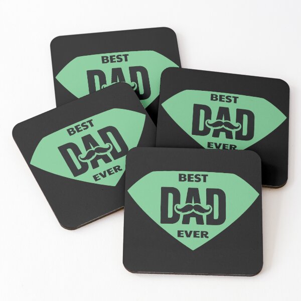 Item preview, Best Dad Ever – Mustache & Shield Logo designed and sold by AtonuHaque.