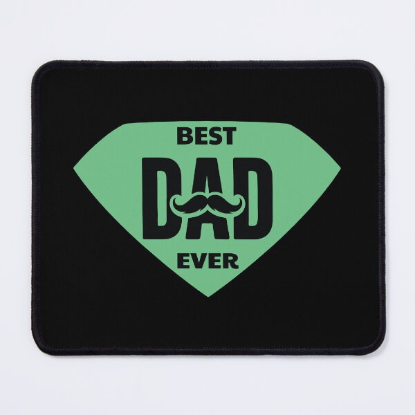 Item preview, Best Dad Ever – Mustache & Shield Logo designed and sold by AtonuHaque.