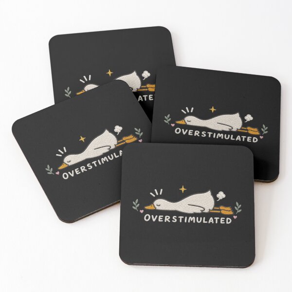 Item preview, Overstimulated, Funny Goose, Mental Health, Gifts For Friends, Funny Gifts designed and sold by Quiajia.