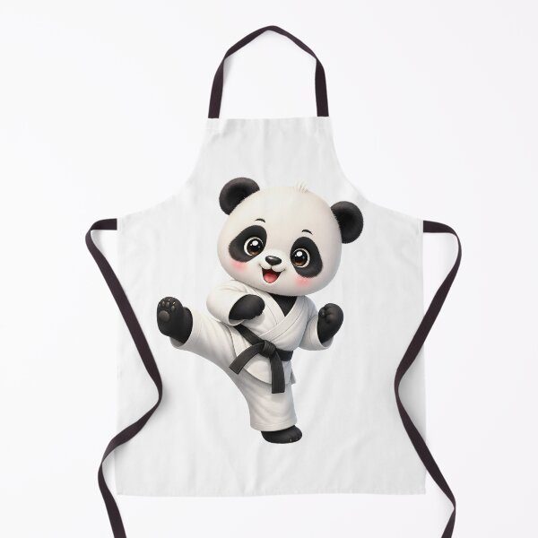 Item preview, Cute Panda Karate – Kawaii Cartoon Illustration designed and sold by Halbeskilo.