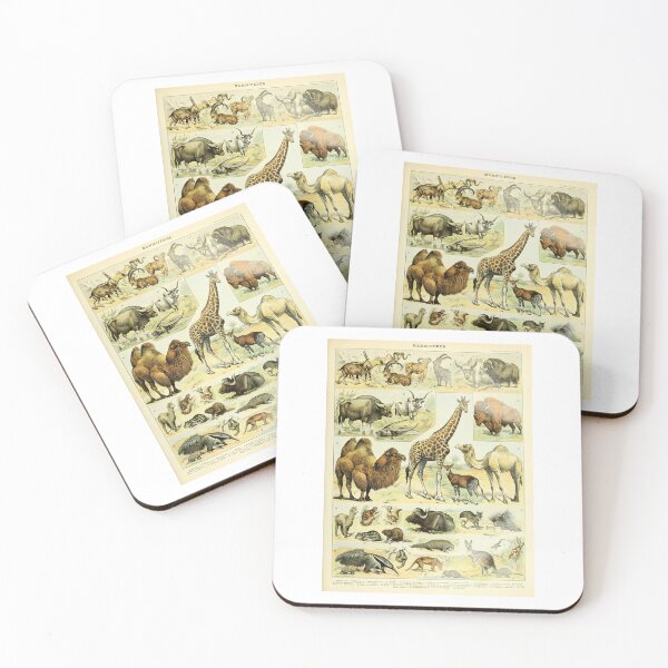 Item preview, Vintage Mammals Chart Giraffe Camel Wildlife   designed and sold by TeeARTHY.