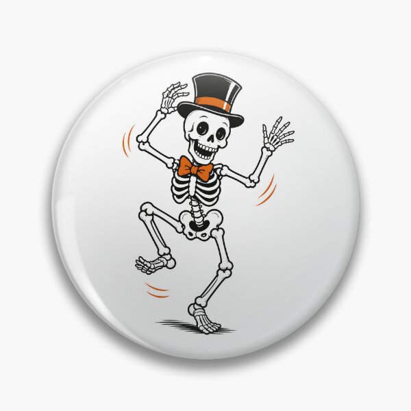 Item preview, Vintage Retro Halloween Dancing Skeleton designed and sold by Inspired Life Creative.