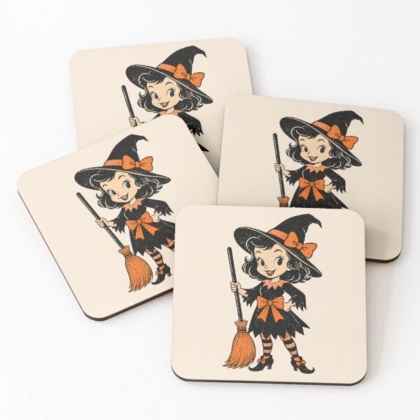 Item preview, Vintage Retro Halloween Witch designed and sold by Inspired Life Creative.