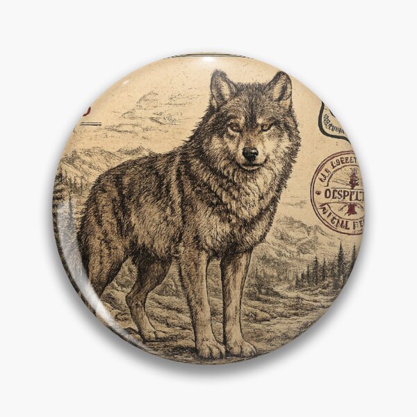 Item preview, Yellowstone Gray Wolf National Forest Access Permit designed and sold by KrungiT Design .
