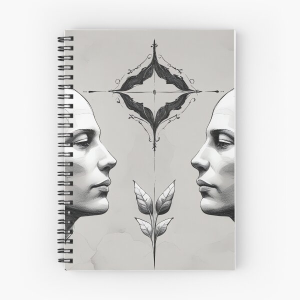 Item preview, Gemini Zodiac Sign Print, Double Ink Art (Digital Download) designed and sold by DarkinkArtPrint.