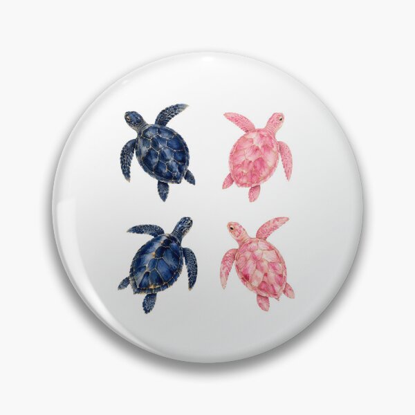 Item preview,  Blush Pink Sea Turtle with Gold Accents designed and sold by SOUFIANE1991.