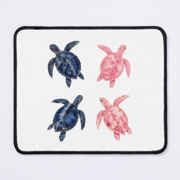 Item preview, Blush Pink Sea Turtle with Gold Accents designed and sold by SOUFIANE1991.