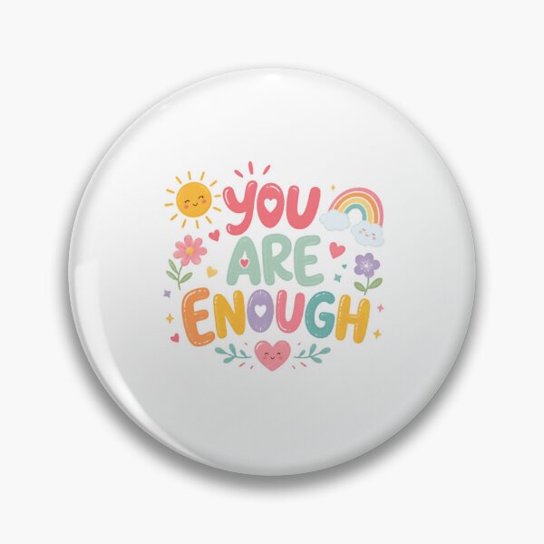Item preview, You Are Enough Positive Affirmation Self Love Mental Health Wellness designed and sold by RetroMini2026.