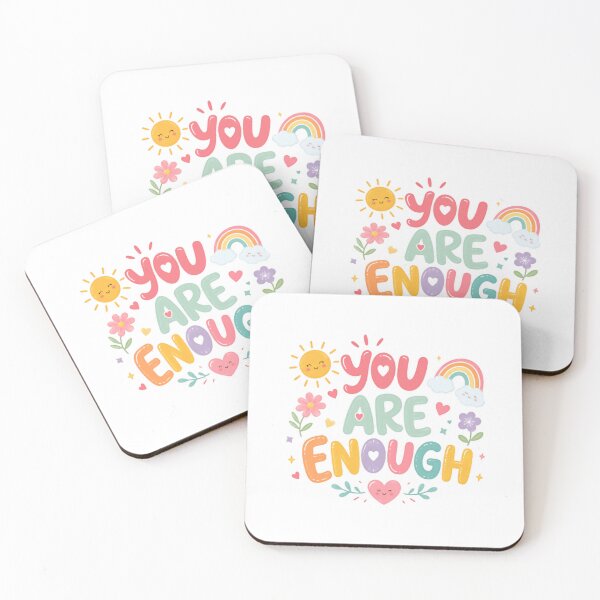 Item preview, You Are Enough Positive Affirmation Self Love Mental Health Wellness designed and sold by RetroMini2026.