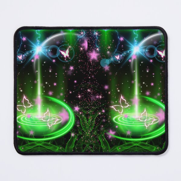 Item preview, Neon Magic Butterfly Portal – Cosmic Energy Glowing Abstract Art designed and sold by BULAIR89.