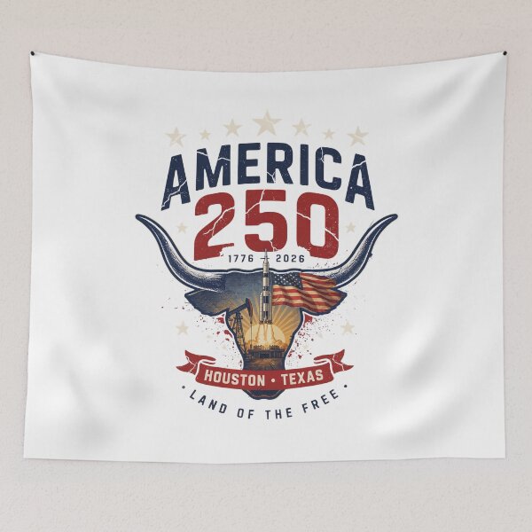 Item preview, America 250 Houston Texas T-Shirt | Longhorn Space City Patriotic 1776-2026 Tee v1 designed and sold by DarylWelsh2024.