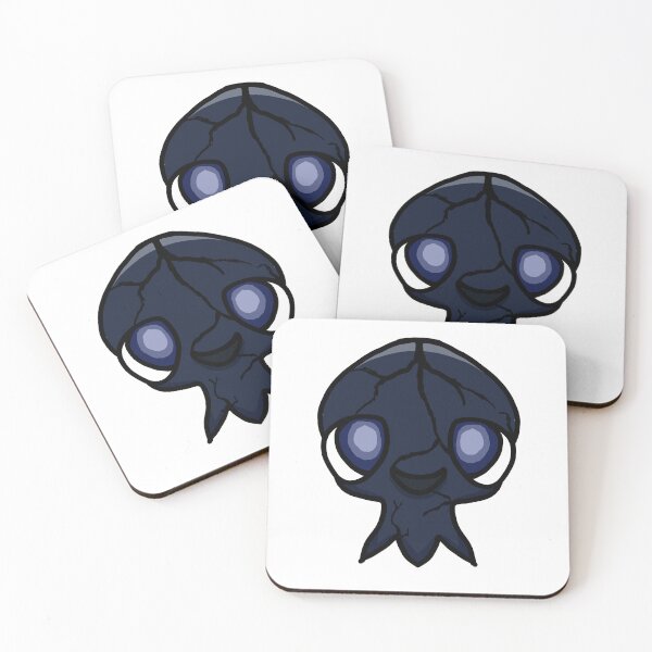 Item preview, Cute Cracked Skull Monster Navy – Spooky Kawaii Sticker Art designed and sold by davidmalec.