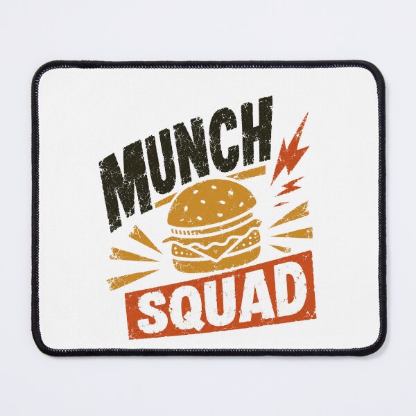 Item preview, Munch Squad Burger Foodie Friends Eating Team designed and sold by RetroMini2026.