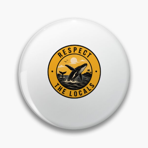 Item preview, Respect The Locals Whale Ocean Conservation Marine Life Enthusiast designed and sold by RetroMini2026.