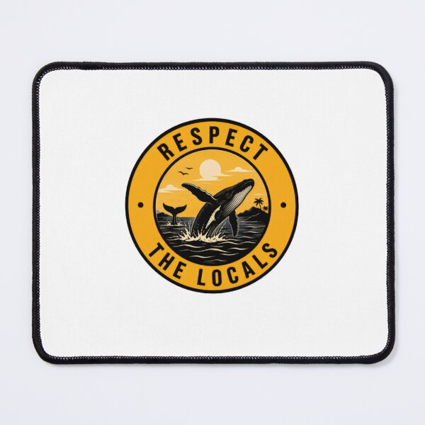 Item preview, Respect The Locals Whale Ocean Conservation Marine Life Enthusiast designed and sold by RetroMini2026.