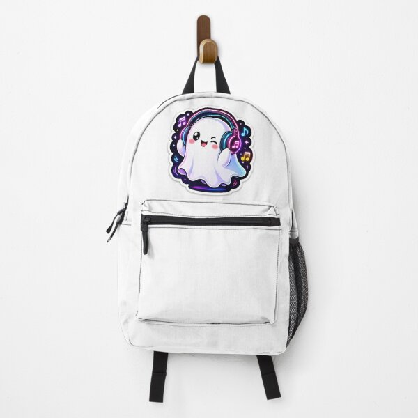 Item preview, Cute Ghost Listening to Music Sticker designed and sold by VeltrixaDesigns.