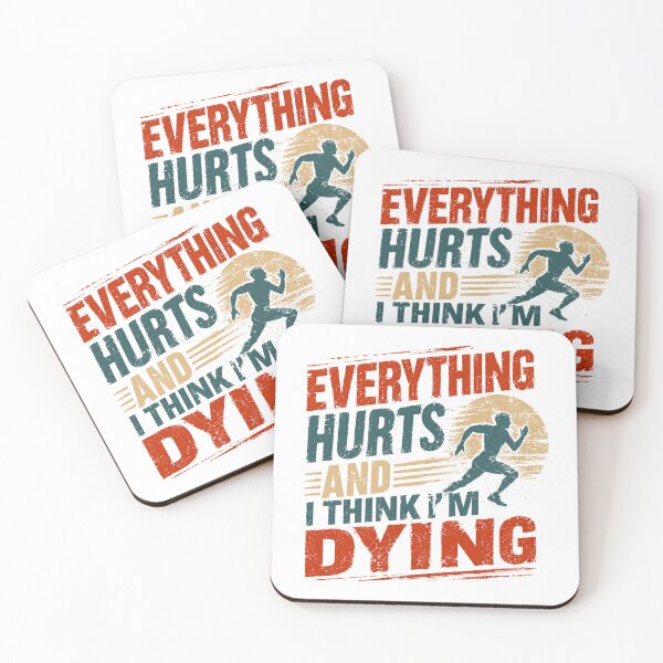 Item preview, Everything Hurts And I Think I'm Dying Runner Marathon Fitness Jogger designed and sold by RetroMini2026.