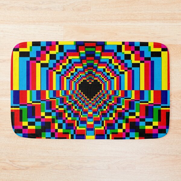Item preview, Dark Pixel Heart Kaleidoscope - CMYK designed and sold by animinimal.