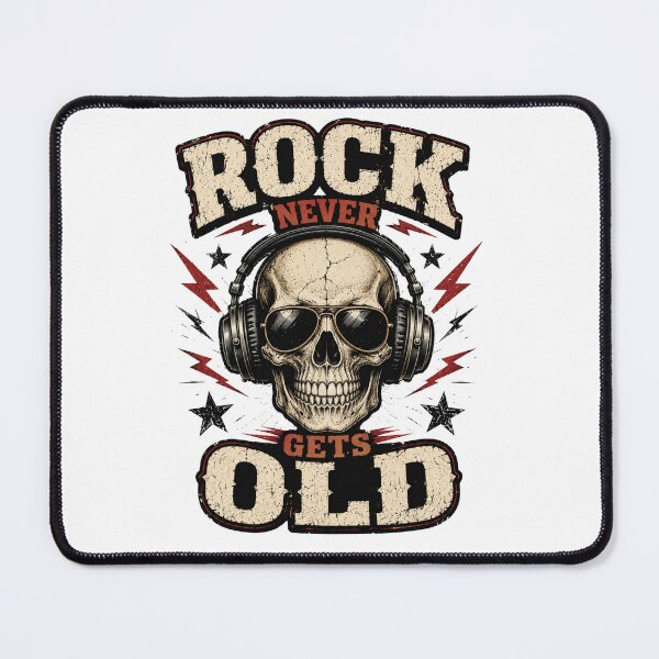 Item preview, Rock Never Gets Old T-Shirt | Vintage Rock and Roll Skull Music Tee designed and sold by Danny's Tees.