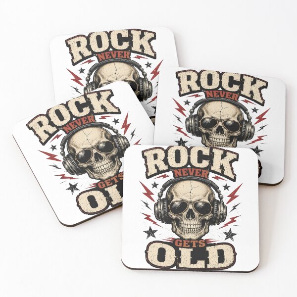 Item preview, Rock Never Gets Old T-Shirt | Vintage Rock and Roll Skull Music Tee designed and sold by Danny's Tees.