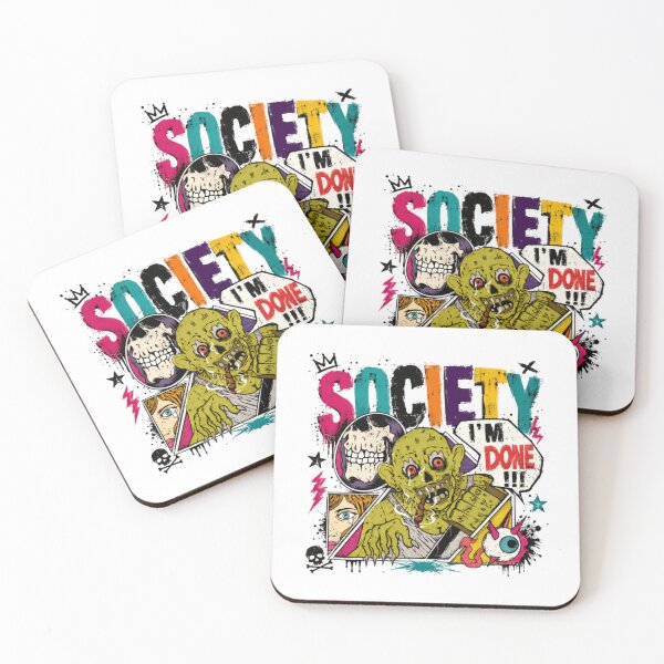 Item preview, Society I'm Done Anti Society Rebel Anti Establishment Counter Culture designed and sold by RetroMini2026.