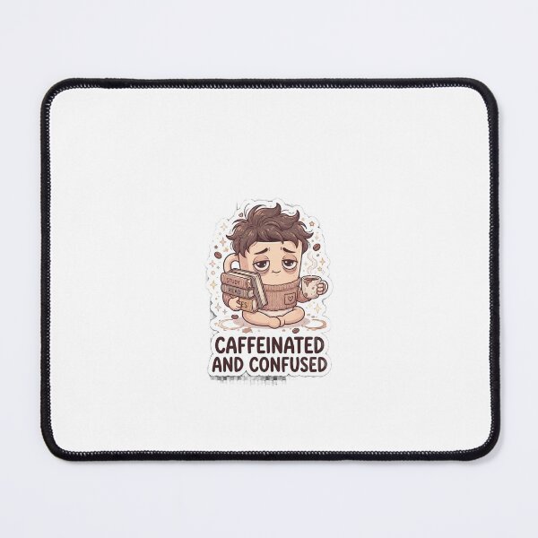 Item preview, Caffeinated and Confused Student Sticker designed and sold by Ciphern.