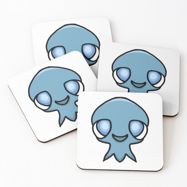 Item preview, Cute Cracked Skull Monster Blue – Spooky Kawaii Sticker Art designed and sold by davidmalec.