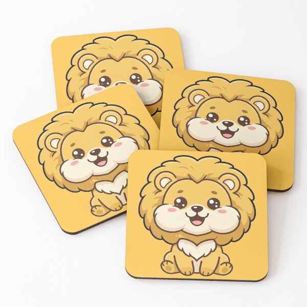 Item preview, Cute Kawaii Baby Lion Cartoon designed and sold by Aries Creation Store.