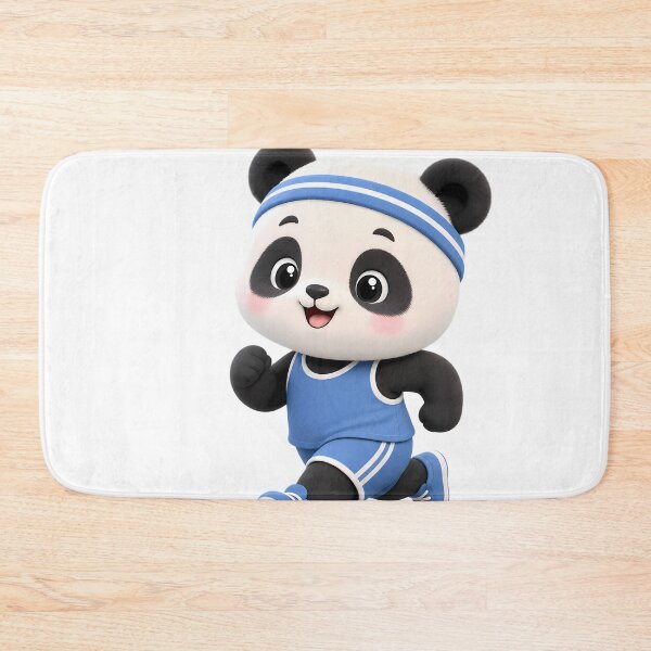 Item preview, Cute Panda Jogging – Kawaii Cartoon Illustration designed and sold by Halbeskilo.