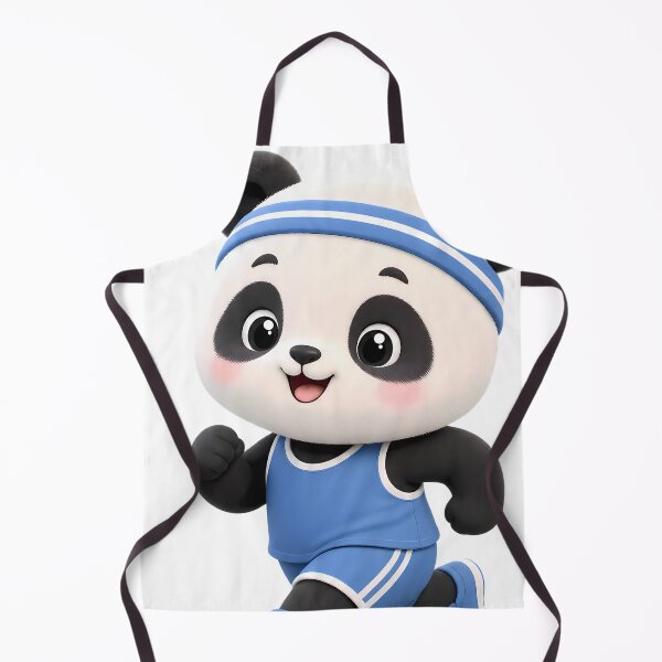 Item preview, Cute Panda Jogging – Kawaii Cartoon Illustration designed and sold by Halbeskilo.
