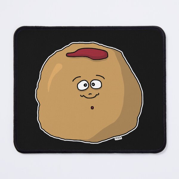 Item preview, Cute Jelly Donut Sticker | Sweet Powdered Sugar Doughnut Cartoon designed and sold by MyxaART.